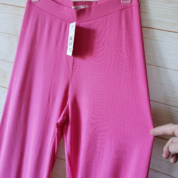 L*Space Charlie Cropped Ribbed Knit Pull On Stretchy Pants Women's Size Medium - Picture 6 of 9